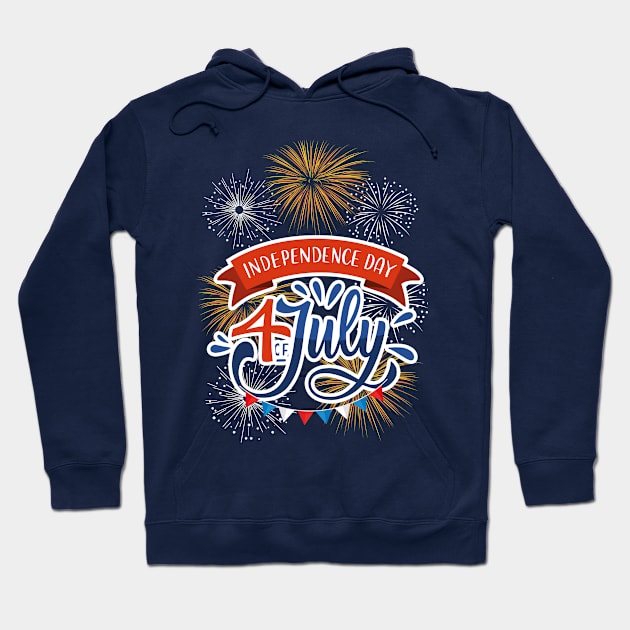 Independence day Hoodie by HarlinDesign